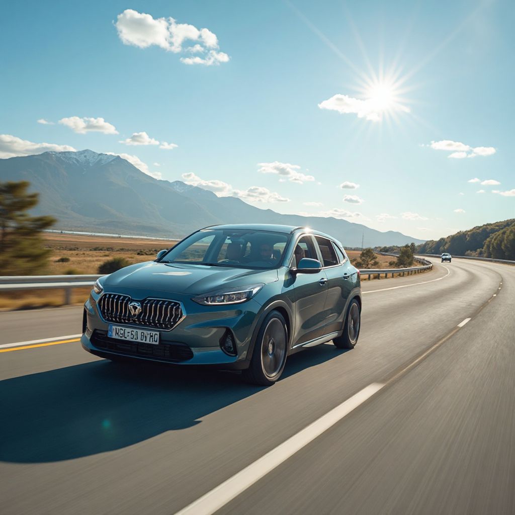 Cliente probando vehículo en test drive